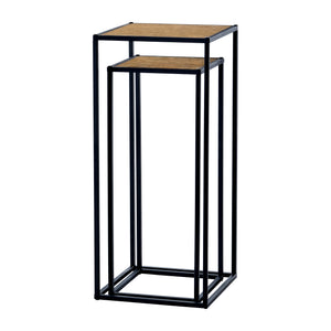 Beistelltische Gamleby im 2er Set Satztisch Holz-Optik [en.casa]