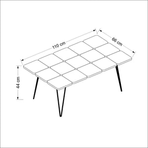Couchtisch Give 44x110x66 cm Mehrfarbig [en.casa]