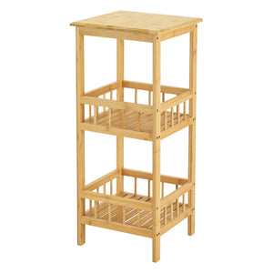 Standregal Pyhäjärvi Bambus 79x33x33 cm Natur [en.casa]