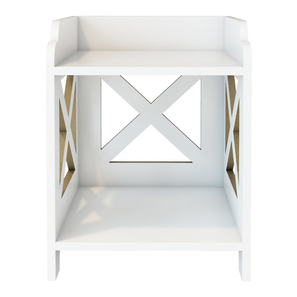 Badorganizer Struer 23x20x22 cm Weiß [en.casa]