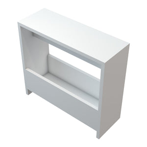 Beistelltisch Rødovre 60x55x20 cm Weiß [en.casa]