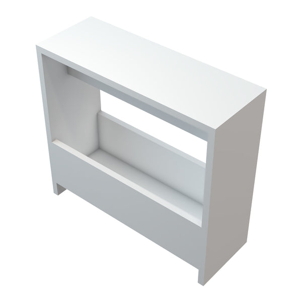 Beistelltisch Rødovre 60x55x20 cm Weiß [en.casa]