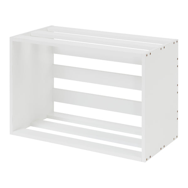 Beistelltisch Rønde 43x64x33 cm Weiß [en.casa]