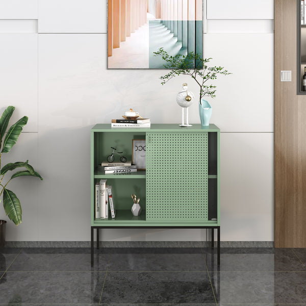 Sideboard Eidsvoll 80x45x85cm Grün [en.casa]