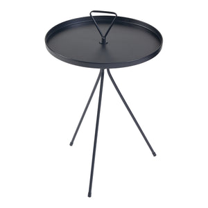 Beistelltisch Odal Metall Schwarz [en.casa]