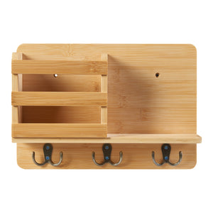 Wandregal Giske 33x8x22 cm Bambus [en.casa]