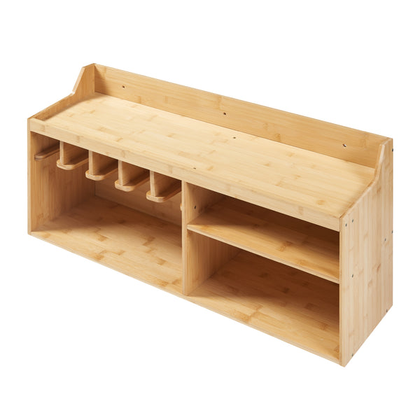 Werkzeug-Organizer Gjemnes 86x25x45 cm Bambus [en.casa]
