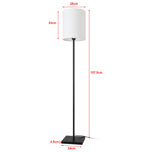 Stehleuchte Solna 158 cm Weiß [lux.pro]