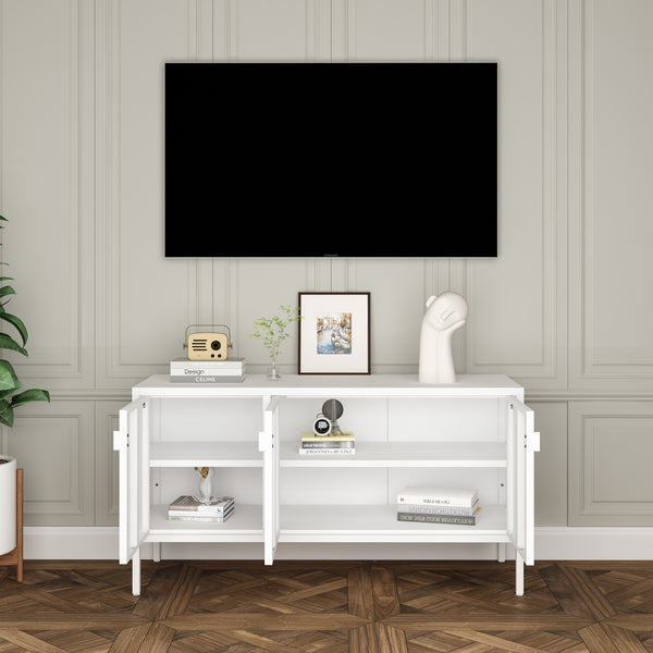 Fernsehschrank Castelli 114 x 40 x 60 cm Stahl [en.casa]