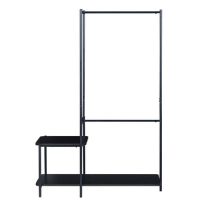 Garderobenständer Bø 150x100x34cm Schwarz [en.casa]