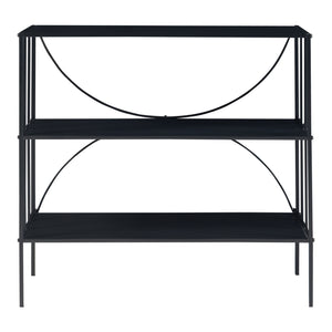 Konsolentisch Baarn 65,5x70x32 cm Schwarz [en.casa]