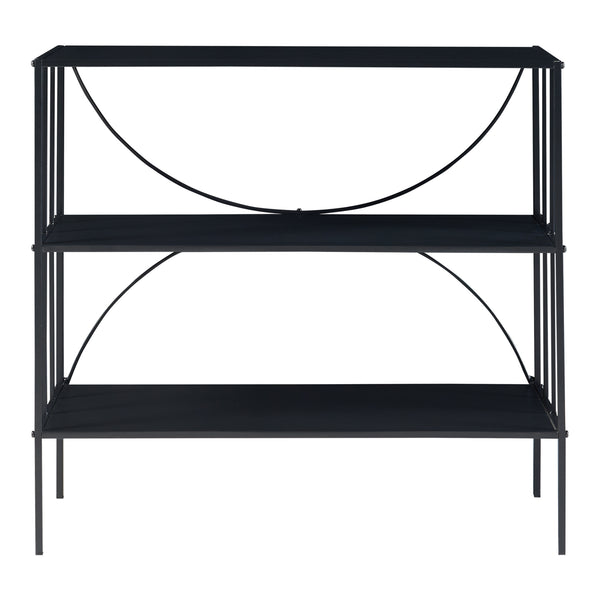 Konsolentisch Baarn 65,5x70x32 cm Schwarz [en.casa]