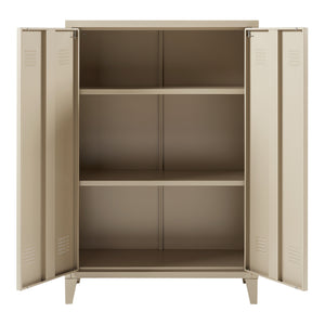 Metallschrank Oripää - 110x75x33cm - Kamelfarben