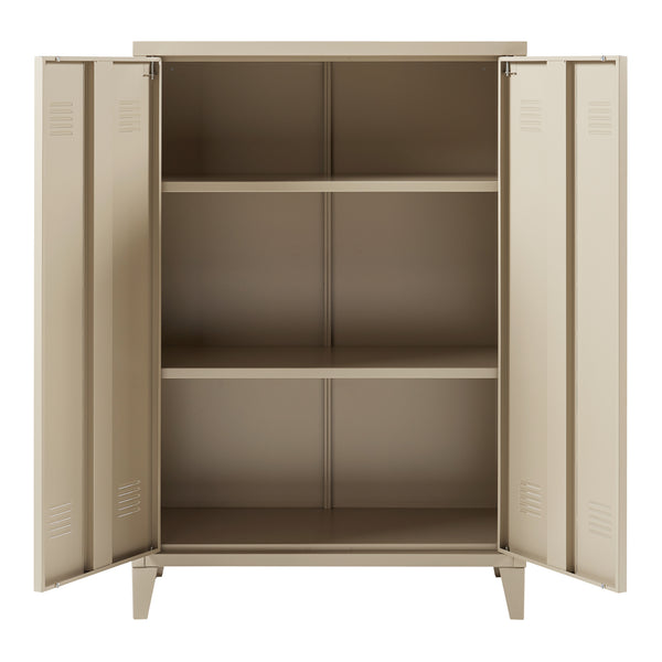 Metallschrank Oripää - 110x75x33cm - Kamelfarben