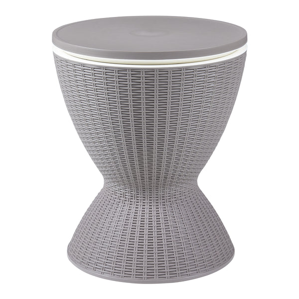 Kühltisch Atessa 58x49 cm Rattanoptik [casa.pro]