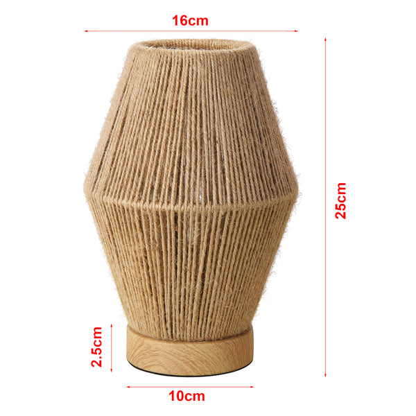 Tischleuchte Arundel 1xE27 Holzoptik/Natur [lux.pro]