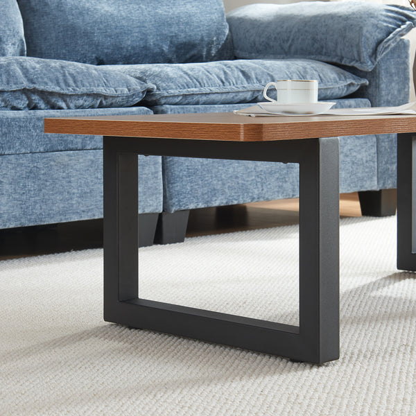 Tischgestell 2er Set Lunderskov 35x50cm Schwarz [en.casa]