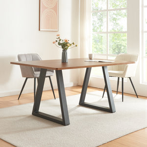 Tischgestell 2er Set Lyngby 72x55/70cm Schwarz [en.casa]
