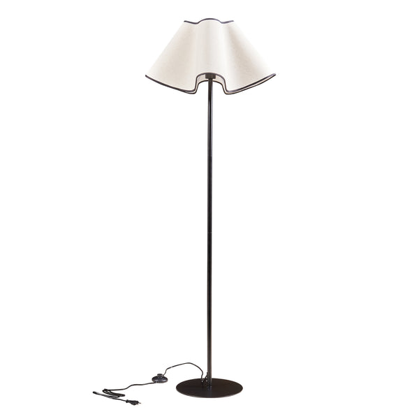 Stehleuchte Ashton 153cm Schwarz/Weiß [lux.pro]