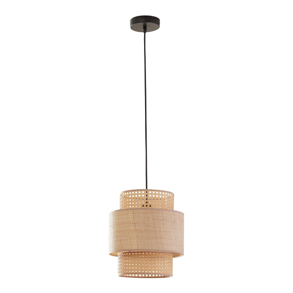 Hängeleuchte Biggar Rattanoptik/Flechtmuster [lux.pro]