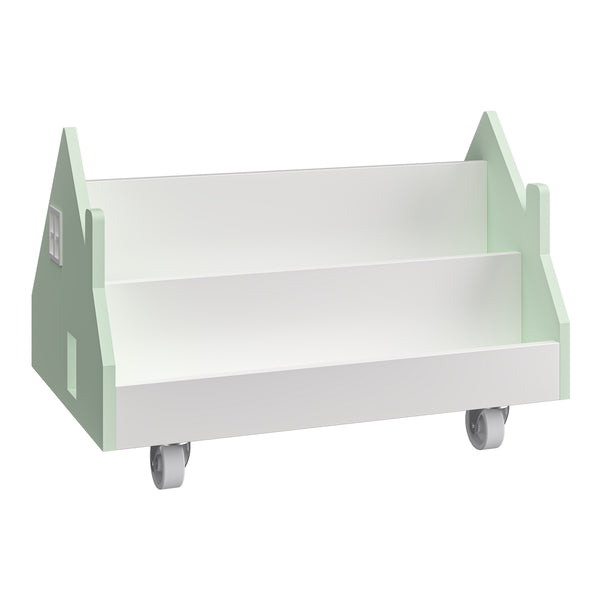 Mobiler Kinder-Bücherwagen Vipsali Hausoptik
