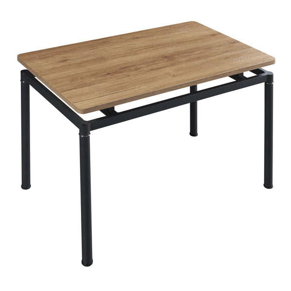 Essgruppe Hemnes 5-teilig Eicheoptik/Dunkelgrau [en.casa]