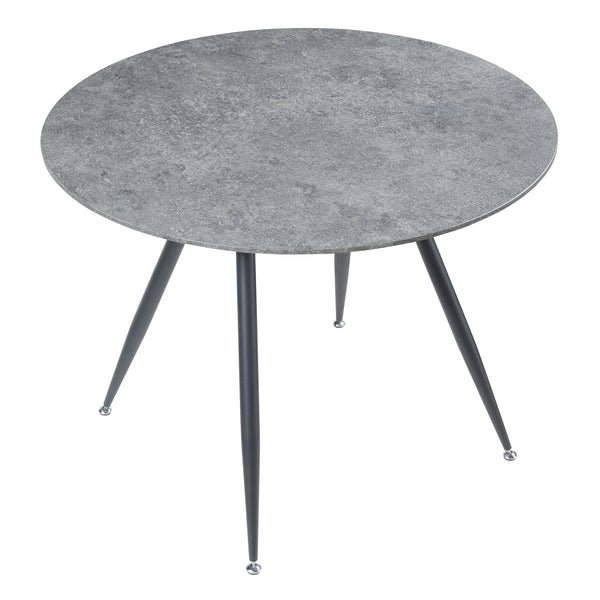 Essgruppe Fitjar 5-teilig Betonoptik/Dunkelgrau [en.casa]