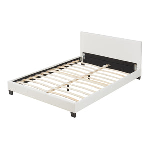 Kunstlederbett Albacete 140x200 cm Weiß Corium