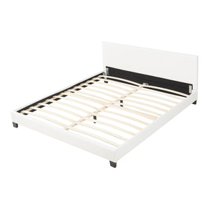 Kunstlederbett Albacete 180x200cm Weiß Corium