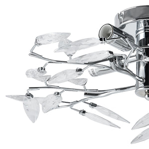 Deckenleuchte Kira 4x E14 Ø 47,5 x 15 cm Chromfarben/Silberfarben lux.pro