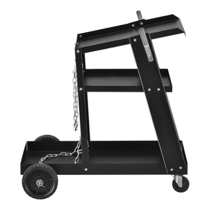 Schweißwagen für Schweißgeräte mit 3 Ablagefächern und Gasflaschenbehälter pro.tec