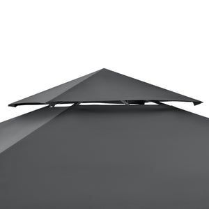 Grillpavillon Parga 250x241x151cm Dunkelgrau en.casa