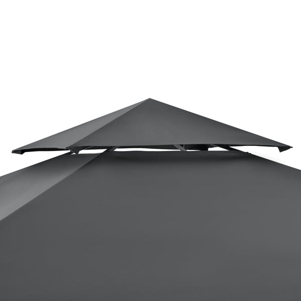 Grillpavillon Parga 250x241x151cm Dunkelgrau en.casa