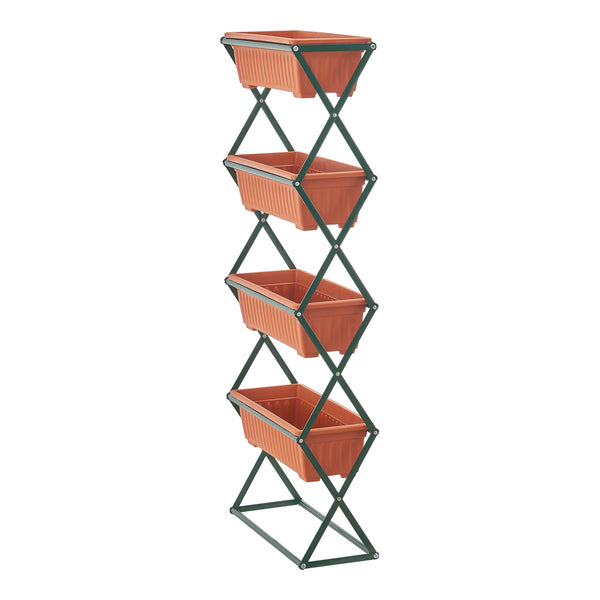 Vertikalbeet Veenendaal 51x21x125 cm 4-stufig [en.casa]
