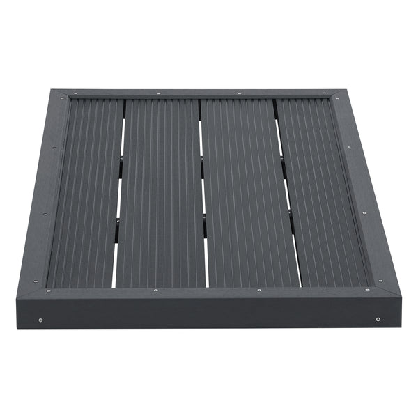 WPC Bodenplatte Nürtingen für Solardusche 101x63x5,5cm [en.casa]