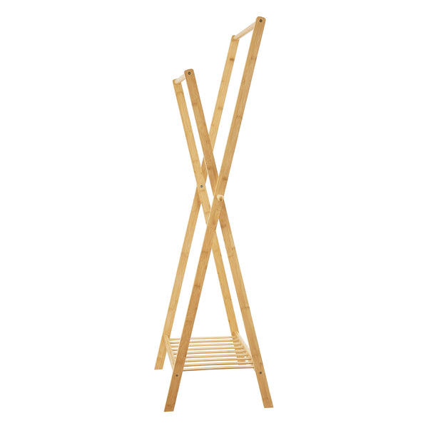 Garderobenständer Keitele 150 x 60 x 42 cm Bambus Natur [en.casa]