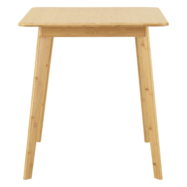 Esstisch Närpes für 2 Personen Bambus 75x70x70 cm [en.casa]