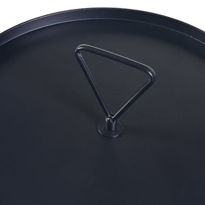 Beistelltisch Odal Metall Schwarz [en.casa]