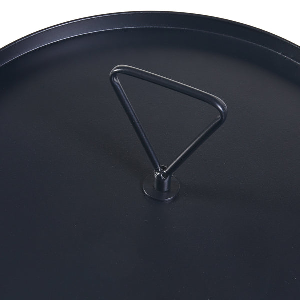 Beistelltisch Odal Metall Schwarz [en.casa]