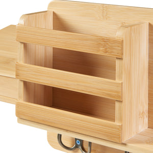 Wandregal Giske 33x8x22 cm Bambus [en.casa]