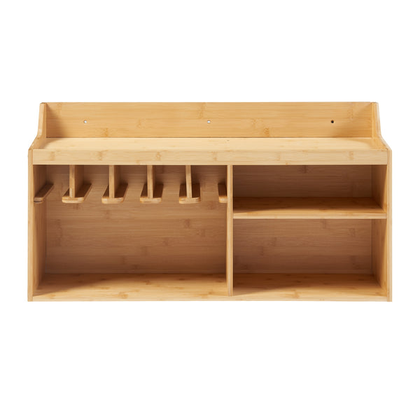 Werkzeug-Organizer Gjemnes 86x25x45 cm Bambus [en.casa]
