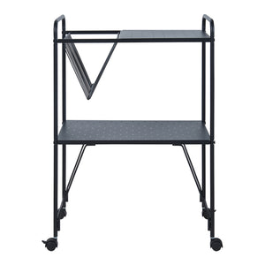 Servierwagen Austrheim 73x50x33cm Schwarz [en.casa]