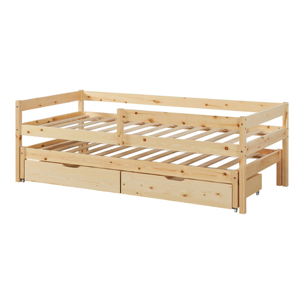 Doppel-Kinderbett Sonkajärvi 90x200cm Kiefernholz Natur [en.casa]