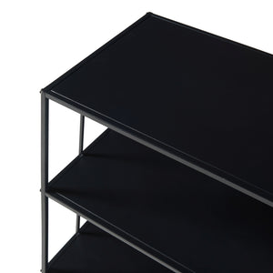 Konsolentisch Baarn 65,5x70x32 cm Schwarz [en.casa]