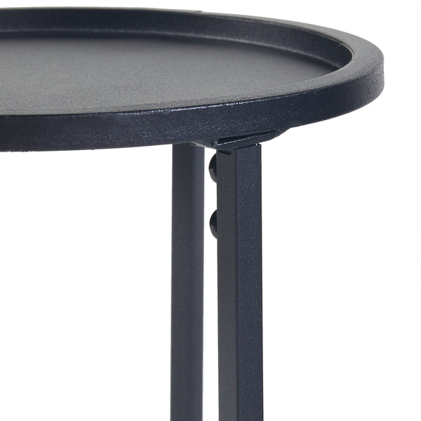 Pflanzenständer Nesodden 3er Set Metall Schwarz [en.casa]