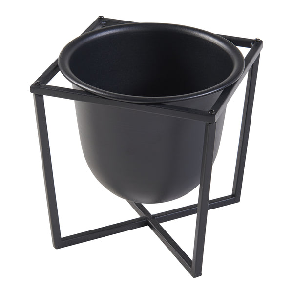 Pflanzenständer Nordmaling 2er Set Metall Schwarz [en.casa]