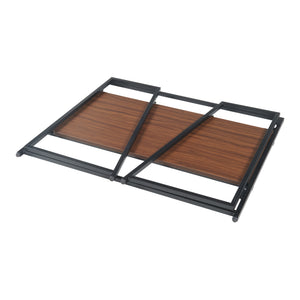 Klappbarer Schreibtisch Ringerike 104,5x53x85,5cm Schwarz/Walnuss [en.casa]