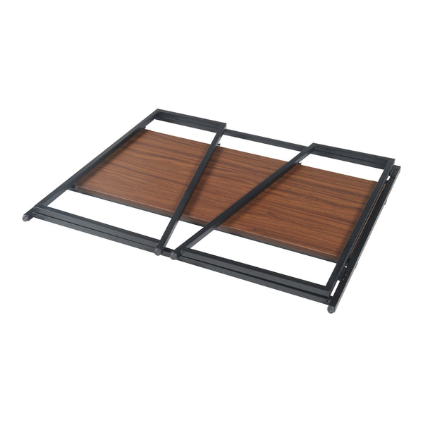 Klappbarer Schreibtisch Ringerike 104,5x53x85,5cm Schwarz/Walnuss [en.casa]