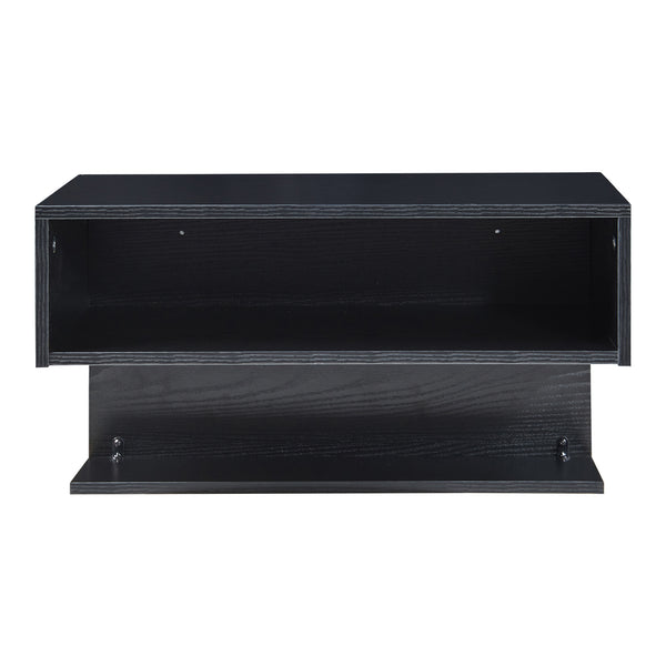 Wandregal Gauldal 57x30x32 cm Schwarz [en.casa]