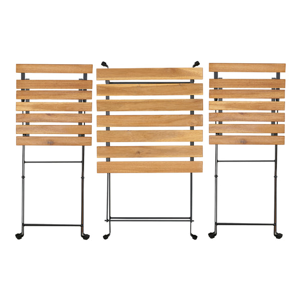 Bistroset Bovino 3-tlg. Akazienholz [casa.pro]